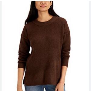 Hippie Rose Juniors Waffle-Knit Thermal Tunic Sweater